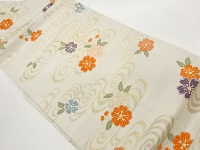 JAPANESE NAGOYA OBI / WOVEN SAKURA